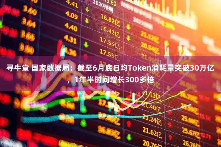 寻牛堂 国家数据局：截至6月底日均Token消耗量突破30万亿，1年半时间增长300多倍